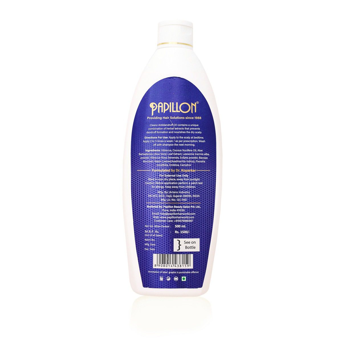 Cleanz Antidandruff Hair Oil - Large