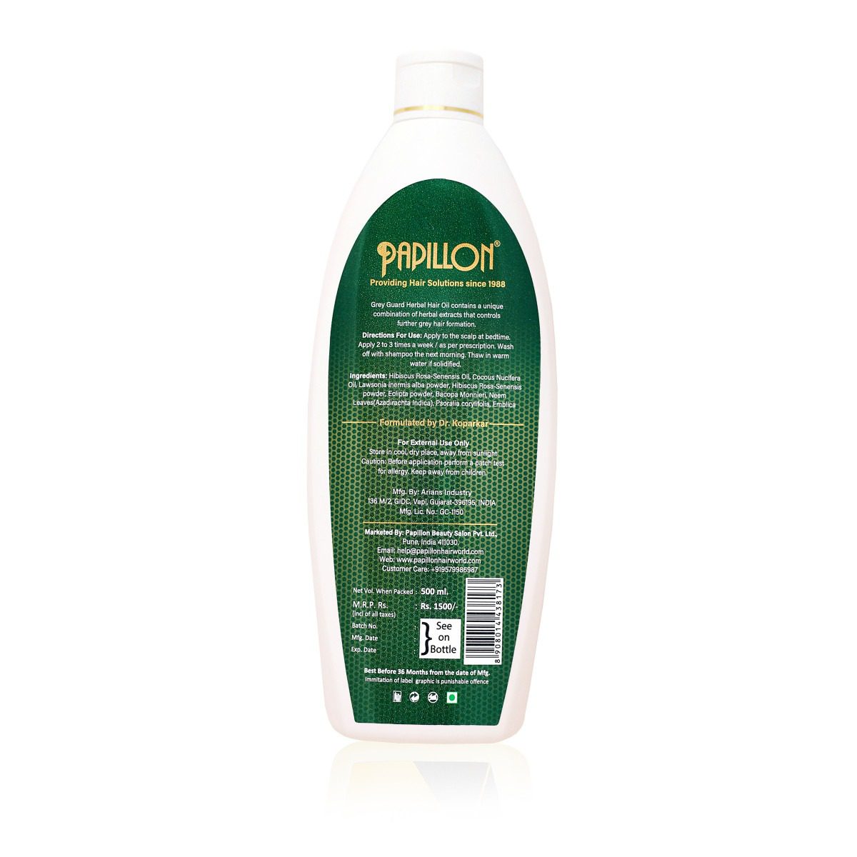 Grey Guard Herbal Hair Oil - Large